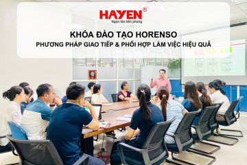 TẬP ĐOÀN HÀ YẾN TỔ CHỨC KHÓA ĐÀO TẠO “HORENSO – PHƯƠNG PHÁP GIAO TIẾP & PHỐI HỢP LÀM VIỆC HIỆU QUẢ”