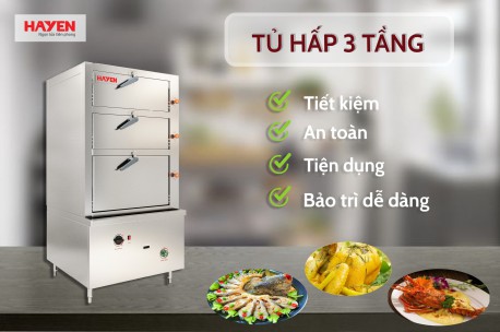 Review chi tiết về sản phẩm tủ hấp 3 tầng