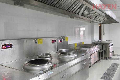 Hệ thống bếp từ công nghiệp bệnh viện Phương Đông.