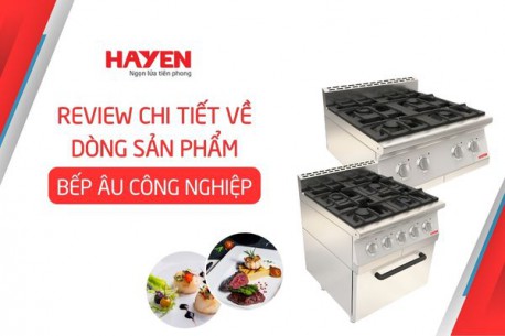 Review chi tiết về dòng sản phẩm bếp Âu công nghiệp