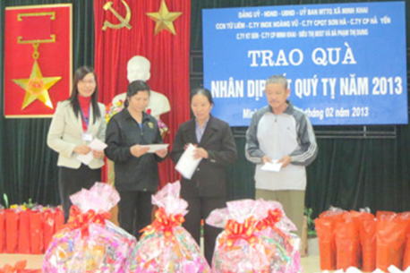 Hoạt động từ thiện Tết Quý Tỵ