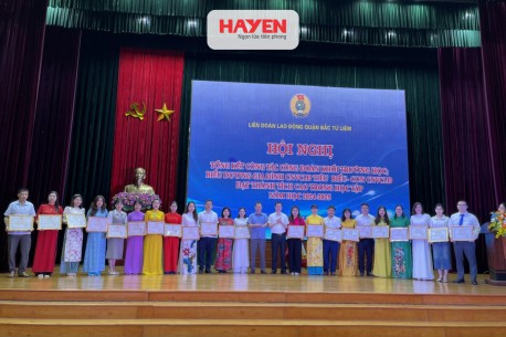 Liên đoàn Lao động quận Bắc Từ liêm vinh danh gia đình CNVCLĐ tiêu biểu và con em CBCNV đạt thành tích xuất sắc năm học 2024 – 2025