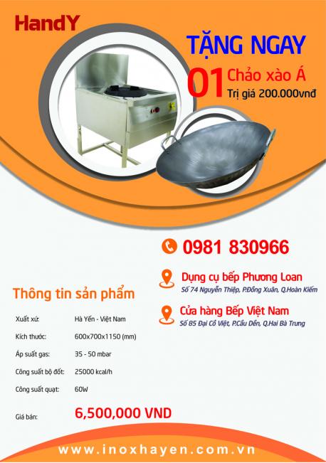 Chương trình khuyến mại mua bếp Á được tặng chảo xào trị giá 200.000đ