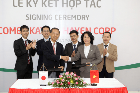 The signing ceremony of strategic cooperation agreement between Ha Yen corporation – Vietnam and Comet Kato corporation - Japan