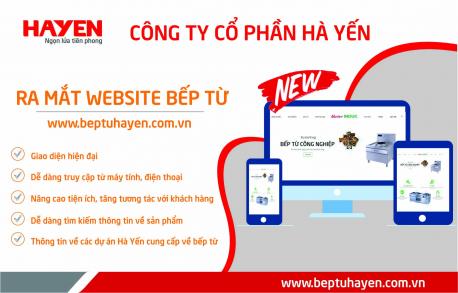 Công ty cổ phần Hà Yến ra mắt website bếp từ beptuhayen.com.vn