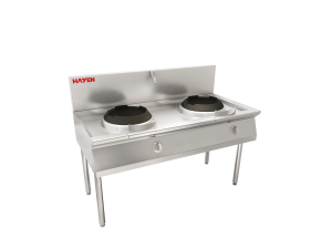 Double burner Kwalie Wok without blower
