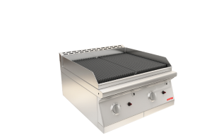 Double burner charcoal grill