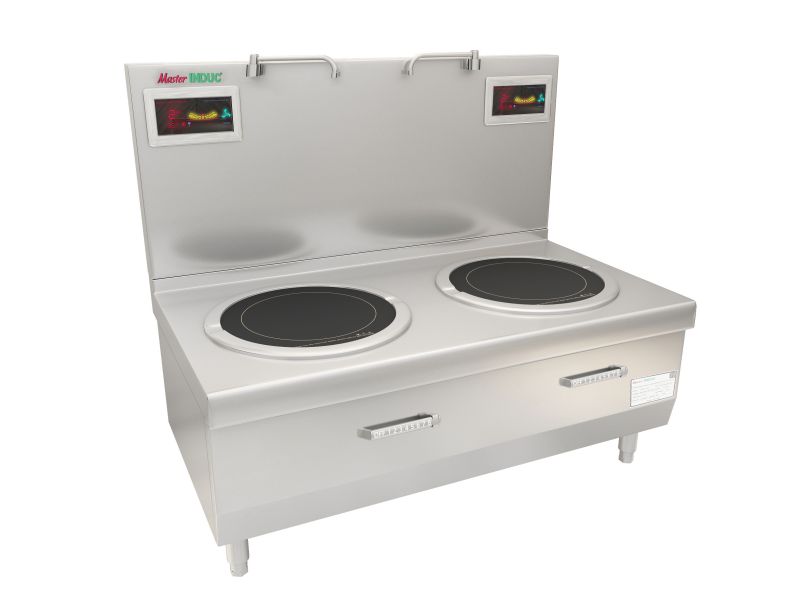 Bếp hầm điện từ công nghiệp đôi