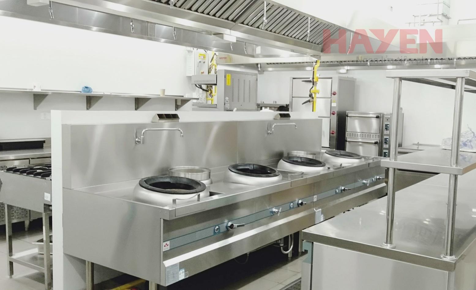 Bếp Á công nghiệp trong căng tin bệnh viện