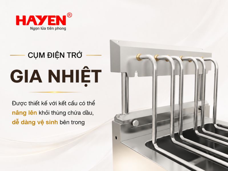 Đặc Điểm Kỹ Thuật Của Bếp Chiên Nhúng Điện Đôi