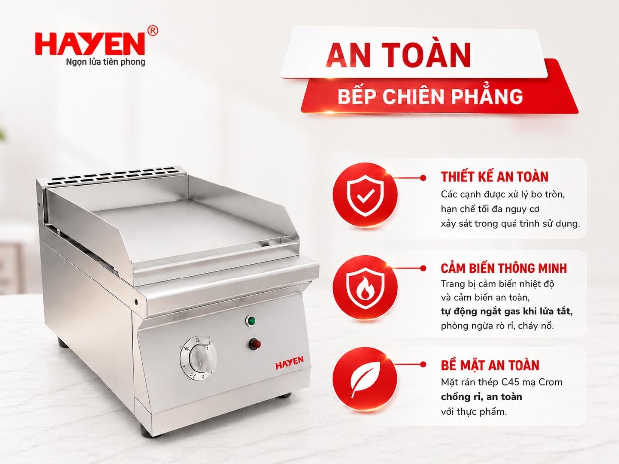 Ưu Điểm Nổi Bật Của Bếp Chiên Phẳng