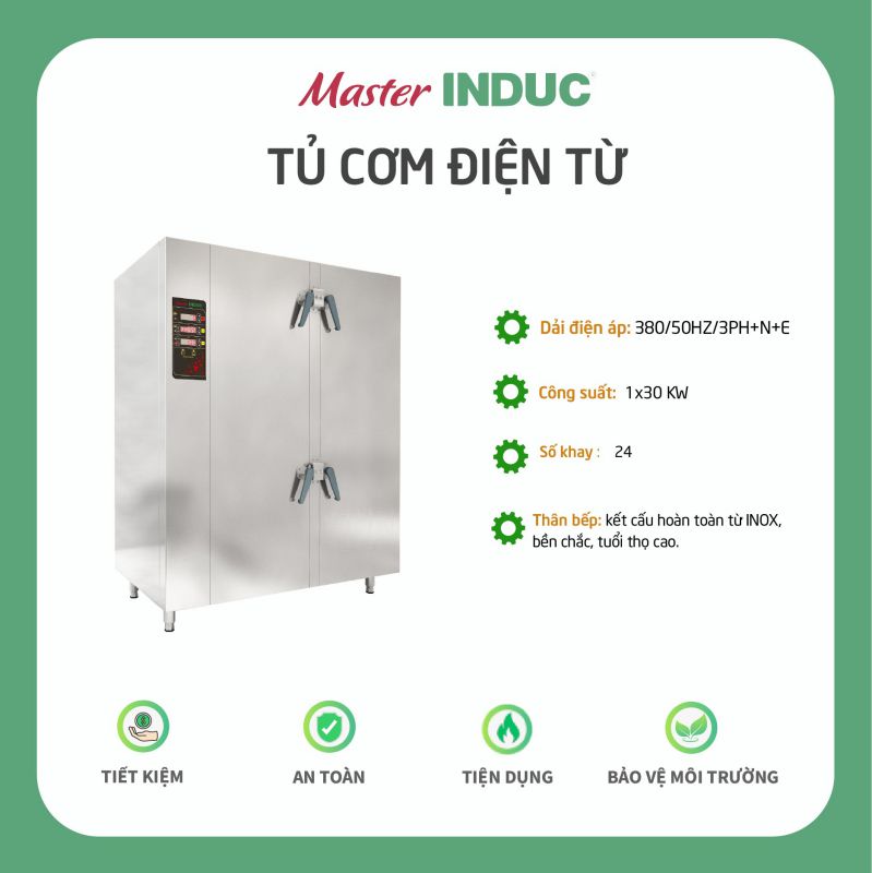 Bếp Á đôi điện từ công suất 15kW