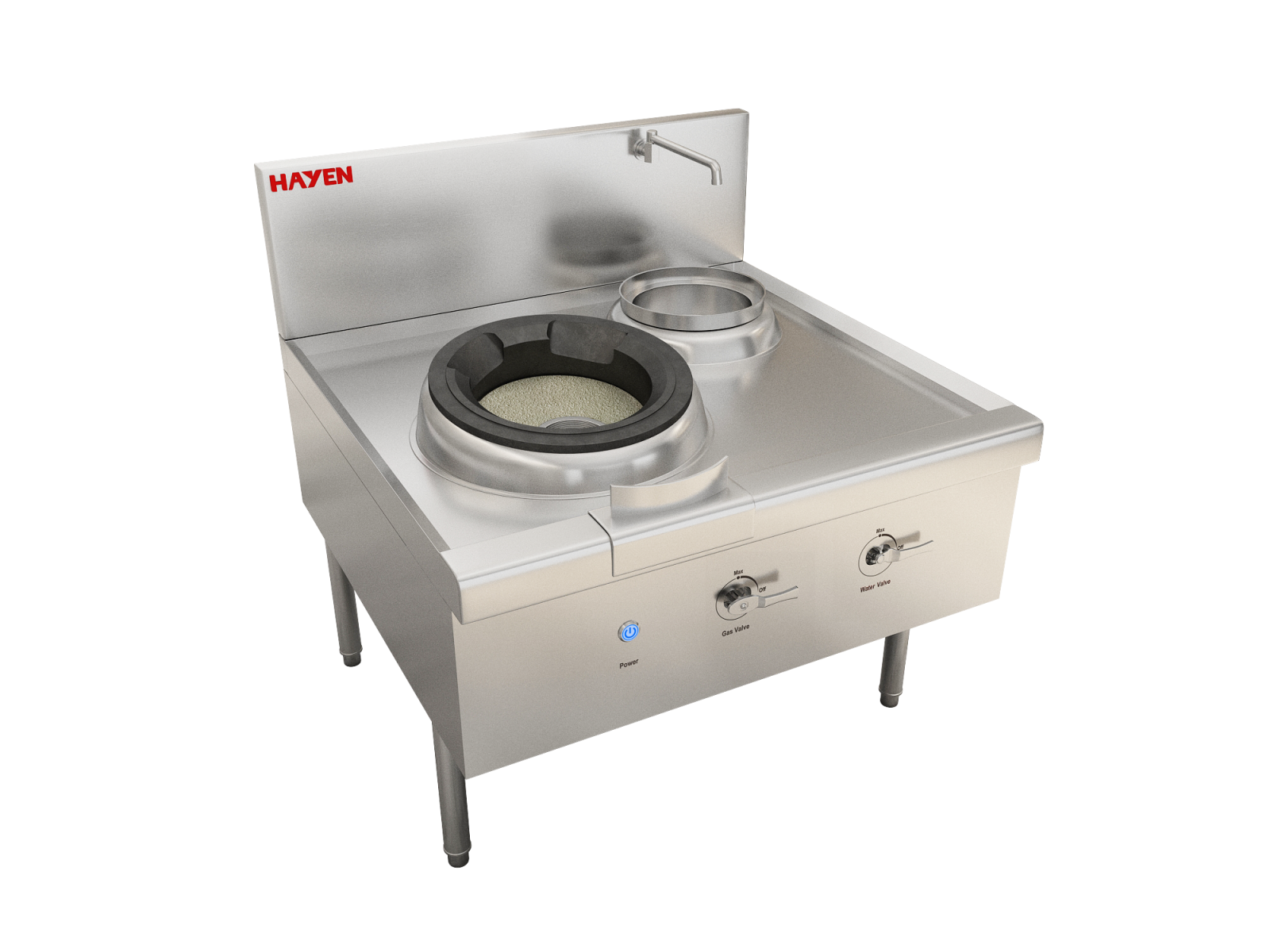 Mặt bếp và kết cấu tổng thể được xử lý tỉ mỉ không còn cạnh sắc, đảm bảo an toàn