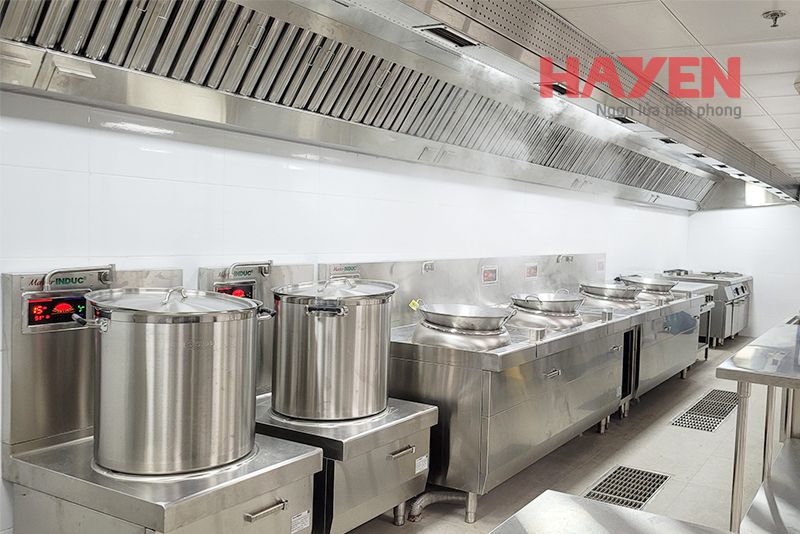 Bếp hầm đơn điện từ được lắp đặt tại Bệnh viện Đa khoa Quốc tế Việt Nhật