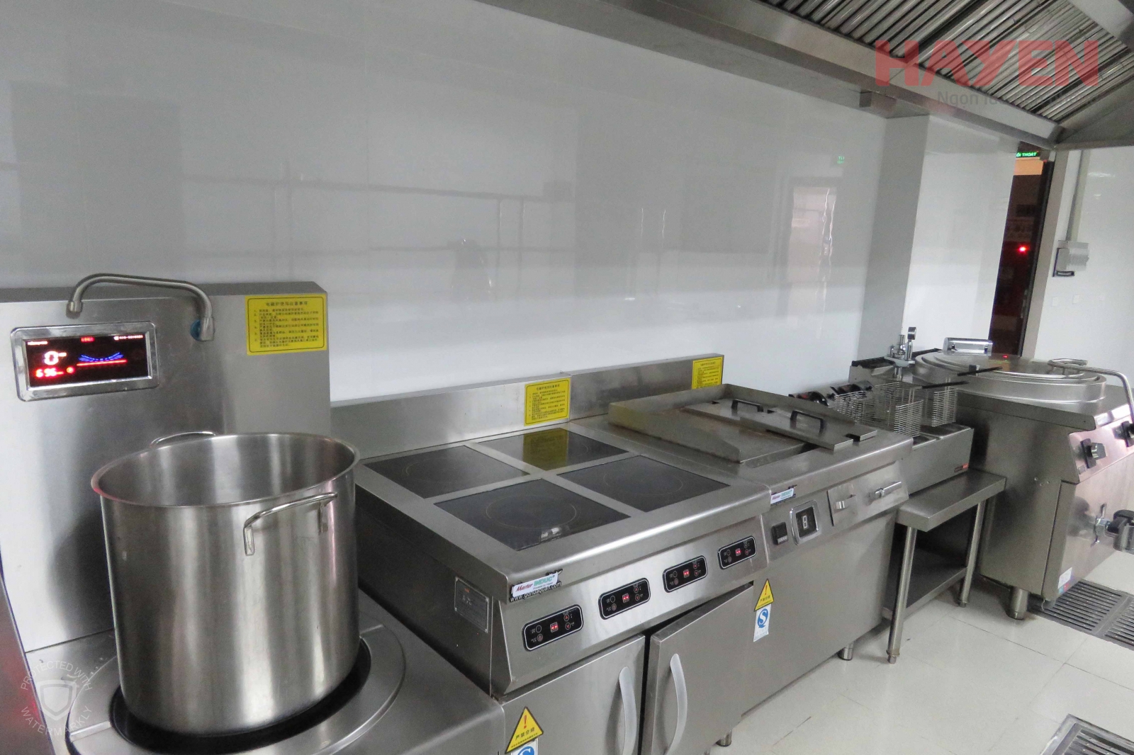 Bếp từ công nghiệp được lắp đặt tại Dự án bệnh viện Phương Đông (Hà Nội) 