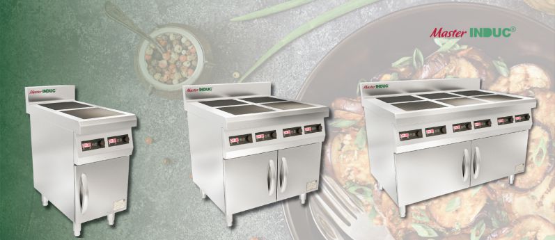 Bếp từ mặt phẳng được thiết kế với đa dạng tùy chọn vùng nấu