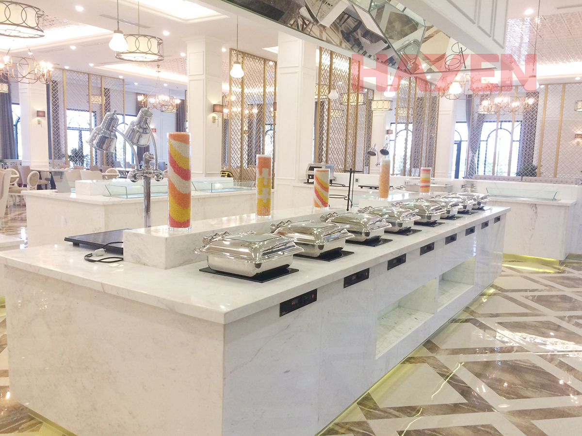 Thiết bị bếp từ công nghiệp được lắp đặt tại khu nghỉ dưỡng InterContinental Đà Nẵng Sun Peninsula - Khu Lobby Vip Lounge