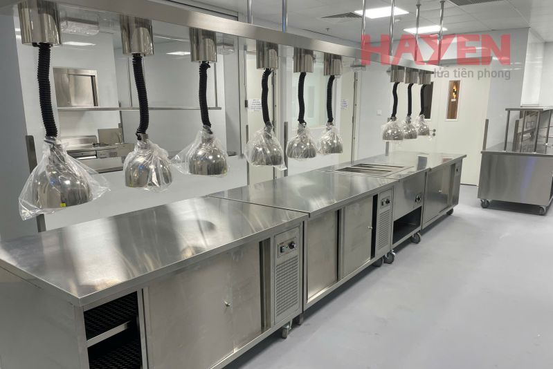 Khu bếp của khách sạn Ascott Tây Hồ do Hà Yến tư vấn thiết kế và cung cấp thiết bị